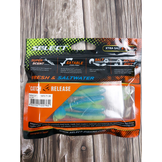 Силікон Select FatFish 2.4" #245 (6 шт / уп), Довжина силікону: 2.4" (6.1 см), Колір силікону: 245, фото , изображение 4