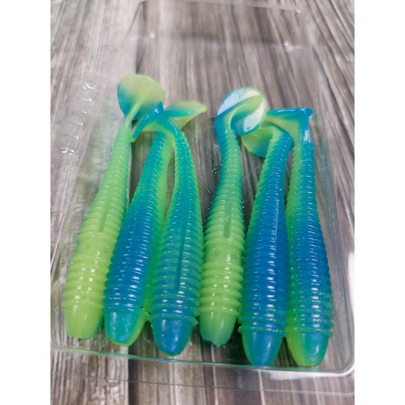 Силікон Select FatFish 2.4" #245 (6 шт / уп), Довжина силікону: 2.4" (6.1 см), Колір силікону: 245, фото , изображение 5