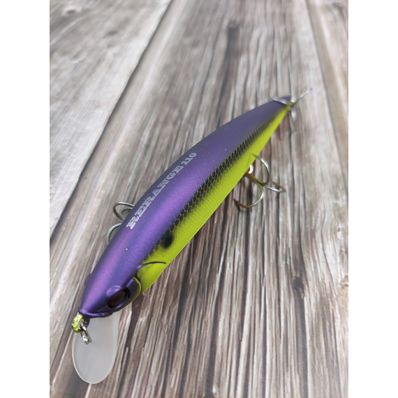 Воблер Jackall Rerange 110SP 14.8g Purple Mohican Suspending, Розмір/Вага: 110мм/14.8г, Колір воблера: Purple Mohican Suspending, фото , изображение 7