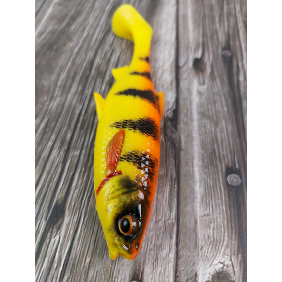 Силікон Savage Gear 3D River Roach 120mm 17.0g Golden Ambulance (поштучно), Довжина силікону: 120mm, Колір силікону: Golden Ambulance, фото , изображение 4