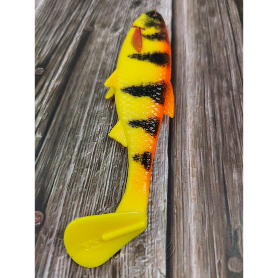 Силікон Savage Gear 3D River Roach 120mm 17.0g Golden Ambulance (поштучно), Довжина силікону: 120mm, Колір силікону: Golden Ambulance, фото , изображение 5