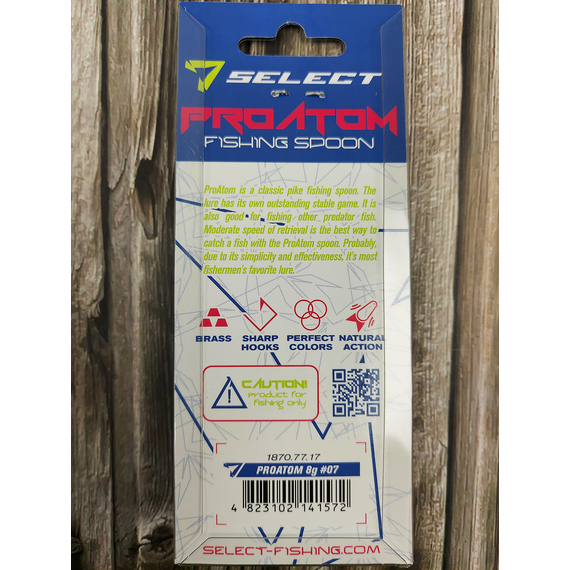 Блешня Select ProAtom 8.0g 54mm #07, Вага блешні: 8г, Колір блешні: 07, фото , изображение 4