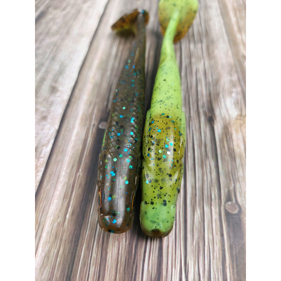 Силікон Savage Gear Fat Minnow T-Tail 130mm 20.0g Chartreuse Pumpkin (поштучно), Довжина силікону: 130mm, Колір силікону: Chartreuse Pumpkin, фото , изображение 5