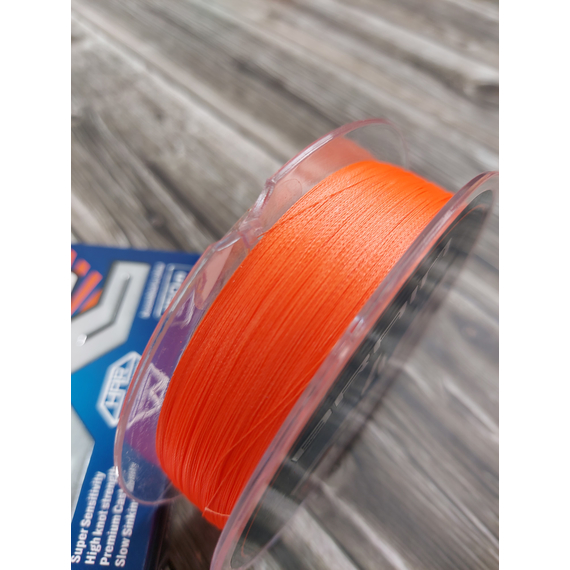 Шнур Brain Scout 4X 150m (fluoro Orange) 0.128mm 7.2kg, Диаметр: 0.128mm, Выберите цвет: fluoro Orange, фото , изображение 9