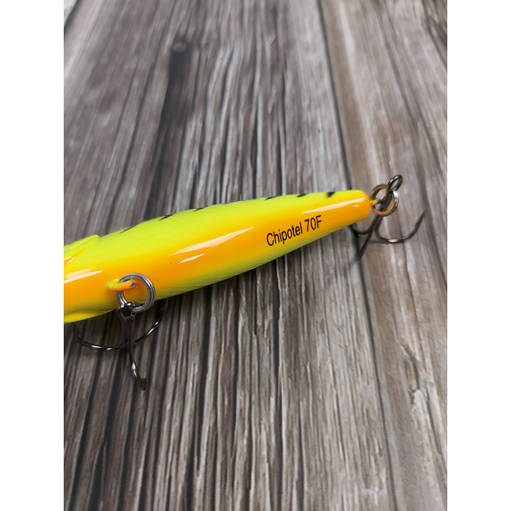 Воблер X-Fish Chipotel 70F 70mm 12g #098 (1.2-2.0m), Розмір/Вага: 70mm/12g, Колір воблера: 098, фото , изображение 8