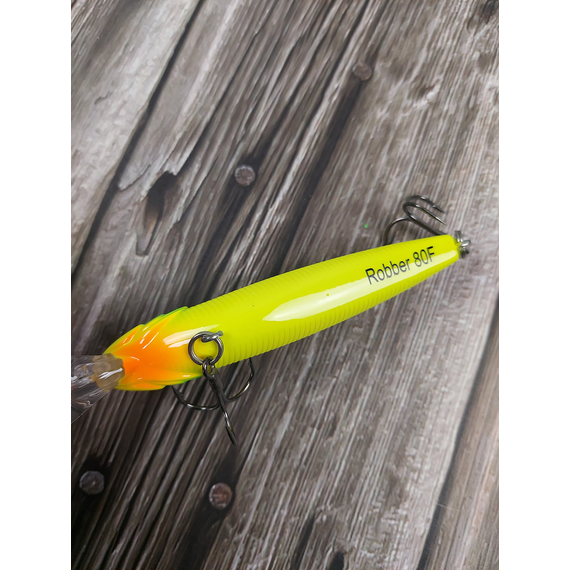 Воблер X-Fish Robber 80F 80mm 9.5g #004 (0.5-1.0m), Размер/Вес: 80mm/9.5g, Цвет воблера: 004, фото , изображение 6