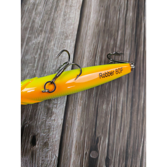 Воблер X-Fish Robber 80F 80mm 9.5g #050 (0.5-1.0m), Размер/Вес: 80mm/9.5g, Цвет воблера: 050, фото , изображение 6