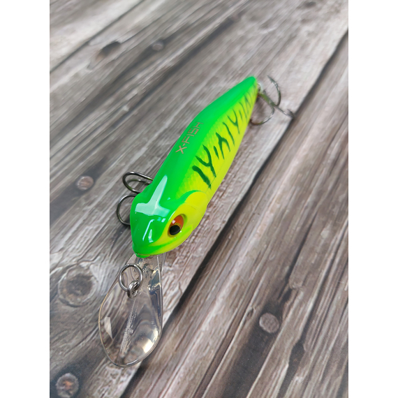 Воблер X-Fish Robber 80F 80mm 9.5g #050 (0.5-1.0m), Размер/Вес: 80mm/9.5g, Цвет воблера: 050, фото , изображение 8