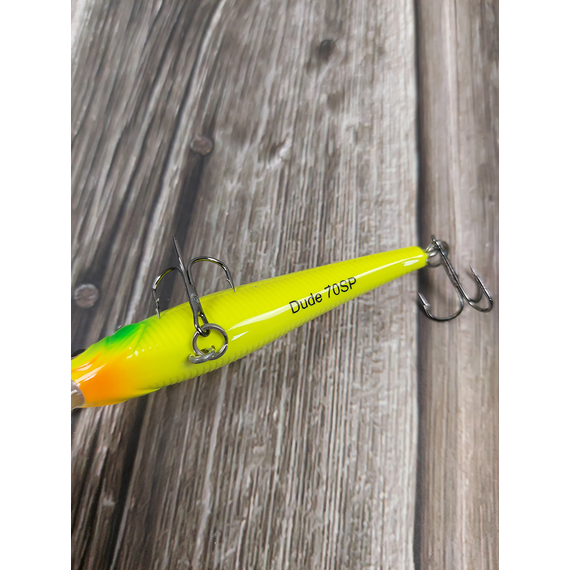 Воблер X-Fish Dude 70SP 70mm 6.5g #004 (0.6-1.5m), Розмір/Вага: 70mm/6.5g, Колір воблера: 004, фото , изображение 7