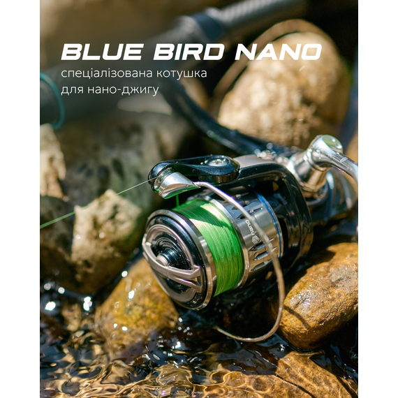 Котушка Favorite Blue Bird 500S (2025), низькопрофільна шпуля, 9+1 підшипник — для ультралайтової риболовлі, Розмір шпулі: 500S, фото , изображение 6