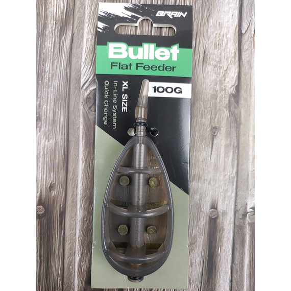 Годівниця Brain Bullet Flat Feeder XL 100g, Вага годівниці: 100 гр, Тип годівниці: Flat Feeder, фото , изображение 4