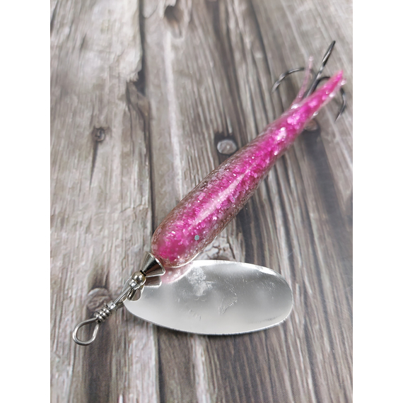 Блешня Savage Gear Flying Eel Spinner #3 23.0g 09-Red Silver, Вага блешні: 23g, Колір блешні: Red Silver, фото , изображение 7