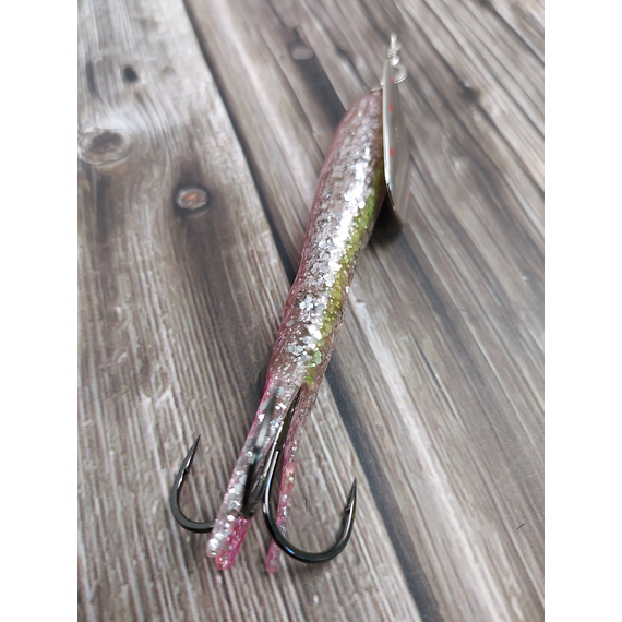 Блешня Savage Gear Flying Eel Spinner #3 23.0g 09-Red Silver, Вага блешні: 23g, Колір блешні: Red Silver, фото , изображение 9