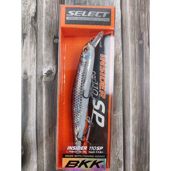 Воблер Select Insider 110SP 110mm 17.0g S46 (1.0-1.5m), Размер/Вес: 110mm/17g, Цвет воблера: S46, фото , изображение 2