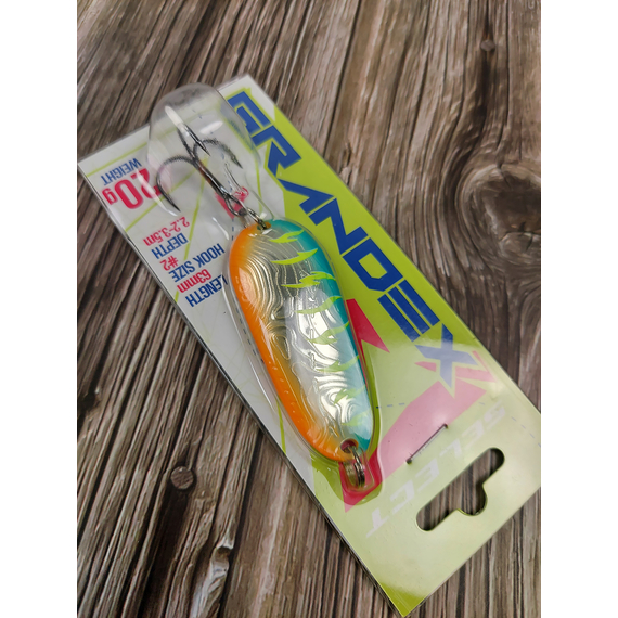 Блешня Select Grandex 20.0g 63mm #15, Вага блешні: 20г, Колір блешні: 15, фото , изображение 7