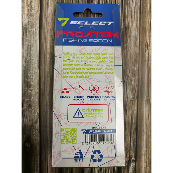 Блесна Select ProAtom 15.0g 65mm #13, Вес: 15г, Цвет блесны: 13, фото , изображение 4