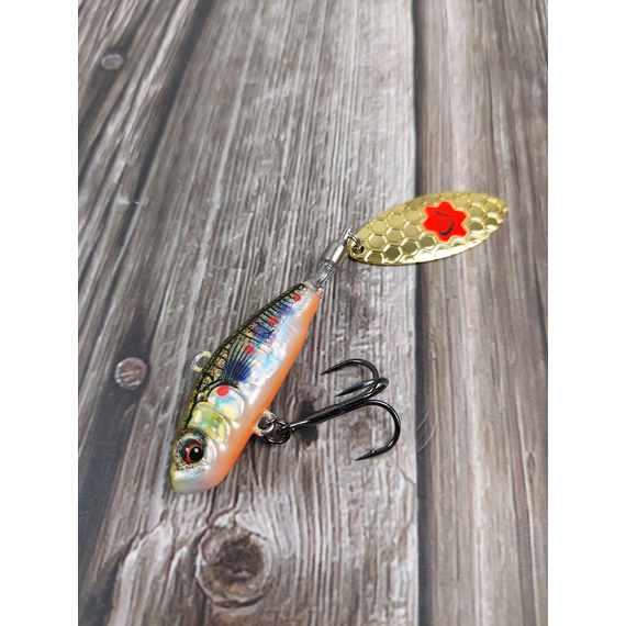 Тейл-спінер Savage Gear 3D Sticklebait Tailspin 80mm 18.0g Brown Trout Smolt, фото , изображение 5