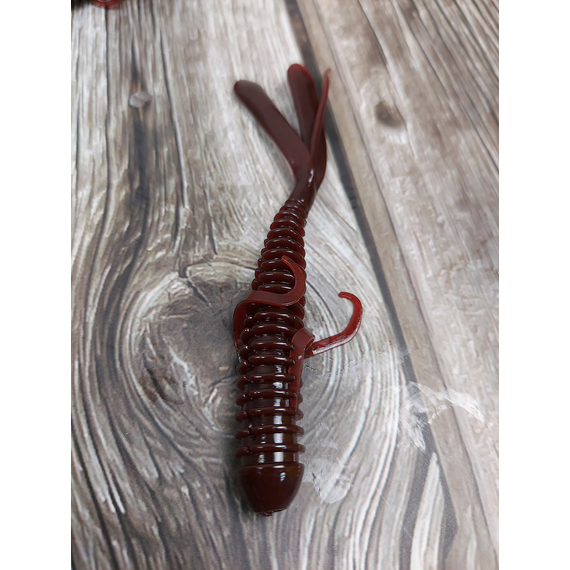 Силікон Keitech Hog Impact 4" (8 шт/упак), колір:006 cola, Довжина силікону: 4" (10.2 см), Колір силікону: 006 Cola, фото , изображение 9