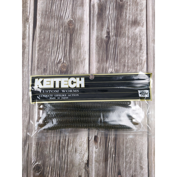 Силікон Keitech Easy Shaker 5.5" (10 шт/упак), колір:101 green pumpkin pp., Довжина силікону: 5.5" (14 см), Колір силікону: 101 Green Pumpkin PP., фото , изображение 3