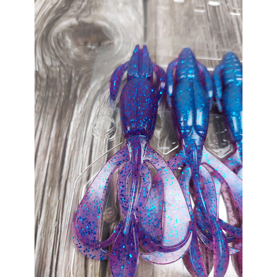 Силикон Keitech Crazy Flapper 3.6" (7 шт/уп), цвет: ea#14 clear morning dawn, Длина силикона: 3.6" (9.1 см), Расцветка силикона: ea#14 clear morning dawn, фото , изображение 8