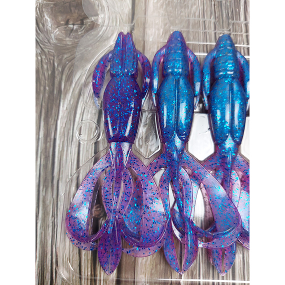 Силикон Keitech Crazy Flapper 3.6" (7 шт/уп), цвет: ea#14 clear morning dawn, Длина силикона: 3.6" (9.1 см), Расцветка силикона: ea#14 clear morning dawn, фото , изображение 9