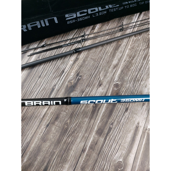 Фідер Brain Scout 3.60м / MH / до 80г / CAMO-EVA ручка— середньо-потужна снасть для річки й озера, Модель: 3.6m 80g, фото , изображение 6