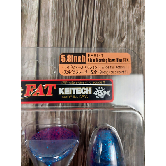 Силікон Keitech Swing Impact FAT 5.8" (4 шт/уп),, колір: ea#14 clear morning dawn, Довжина силікону: 5.8" (14.7 см), Колір силікону: ea#14 clear morning dawn, фото , изображение 4