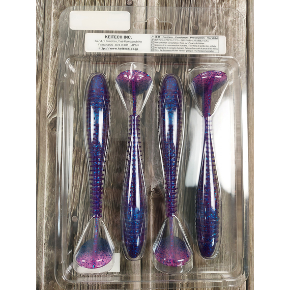 Силікон Keitech Swing Impact FAT 5.8" (4 шт/уп),, колір: ea#14 clear morning dawn, Довжина силікону: 5.8" (14.7 см), Колір силікону: ea#14 clear morning dawn, фото , изображение 5