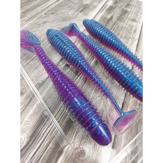 Силікон Keitech Swing Impact FAT 5.8" (4 шт/уп),, колір: ea#14 clear morning dawn, Довжина силікону: 5.8" (14.7 см), Колір силікону: ea#14 clear morning dawn, фото , изображение 8