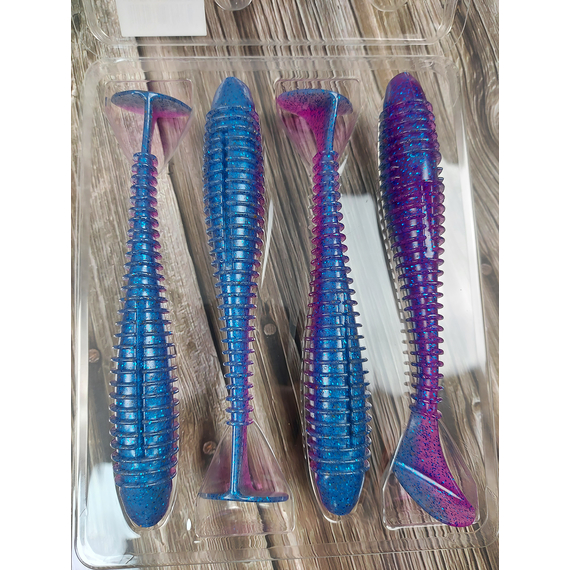 Силікон Keitech Swing Impact FAT 5.8" (4 шт/уп),, колір: ea#14 clear morning dawn, Довжина силікону: 5.8" (14.7 см), Колір силікону: ea#14 clear morning dawn, фото , изображение 9