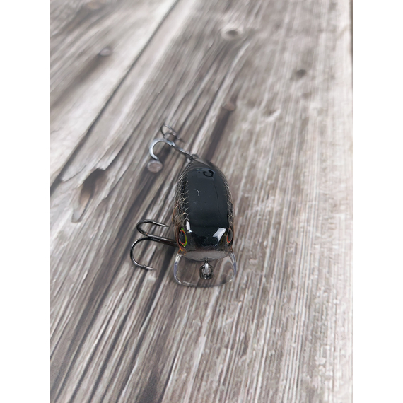 Воблер Jackall Chubby 41F SSR 41mm HL Silver & Black, Размер/Вес: 41мм/5.5г, Цвет воблера: HL Silver & Black, фото , изображение 5