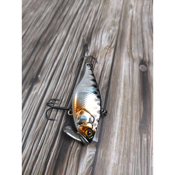 Воблер Jackall TN38 Trigon 38mm 7.3g Hl Silver & Black, Размер/Вес: 38мм/7.3г, Цвет воблера: Hl Silver & Black, фото , изображение 8