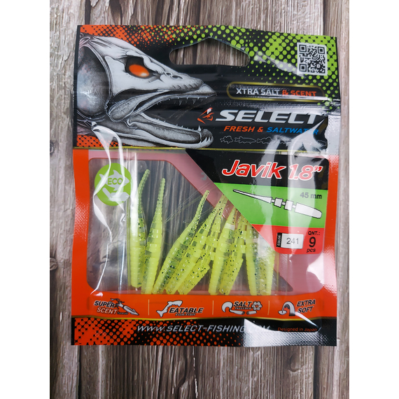 Силікон Select Javik 1.8" #241 (9 шт / уп), Довжина силікону: 1.8" (4.57 см), Колір силікону: 241, фото , изображение 3