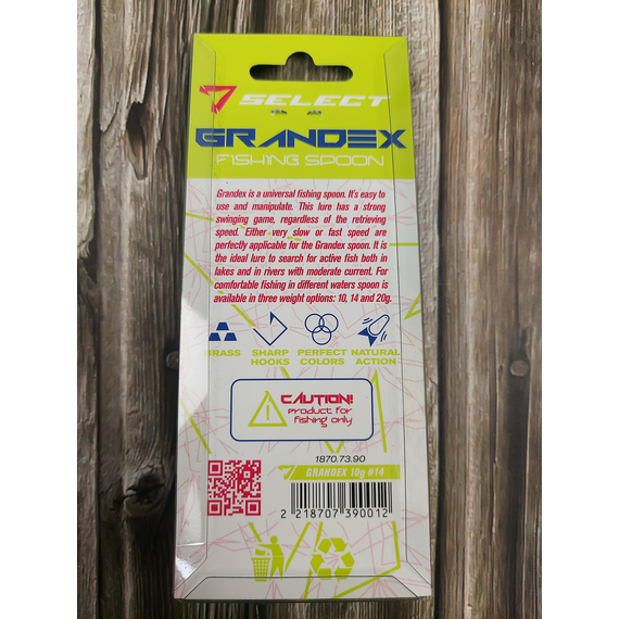 Блешня Select Grandex 10.0g 63mm #14, Вес: 10г, Цвет блесны: 14, фото , изображение 5