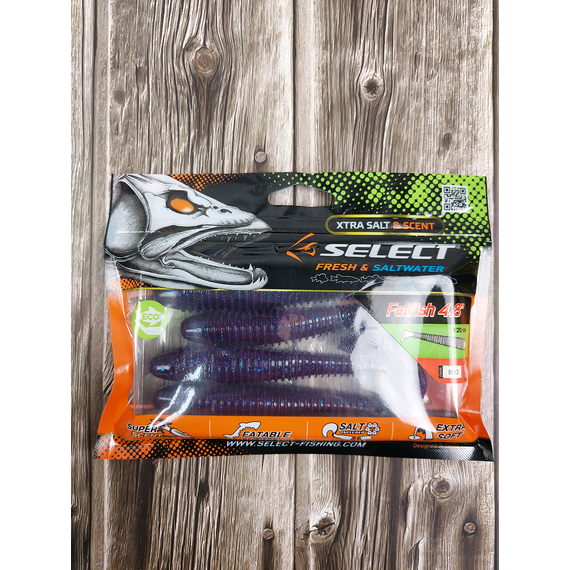 Силікон Select FatFish 4.8" #800 (4 шт / уп), Длина силикона: 4.8" (12.19 см), Расцветка силикона: 800, фото , изображение 3