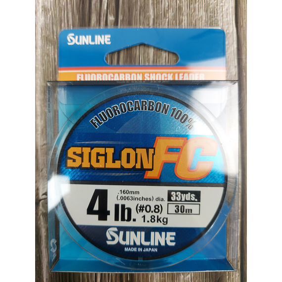 Флюорокарбон Sunline SIG-FC 30м 0.160мм 1.8кг поводковый, Діаметр: 0.160, фото , изображение 2