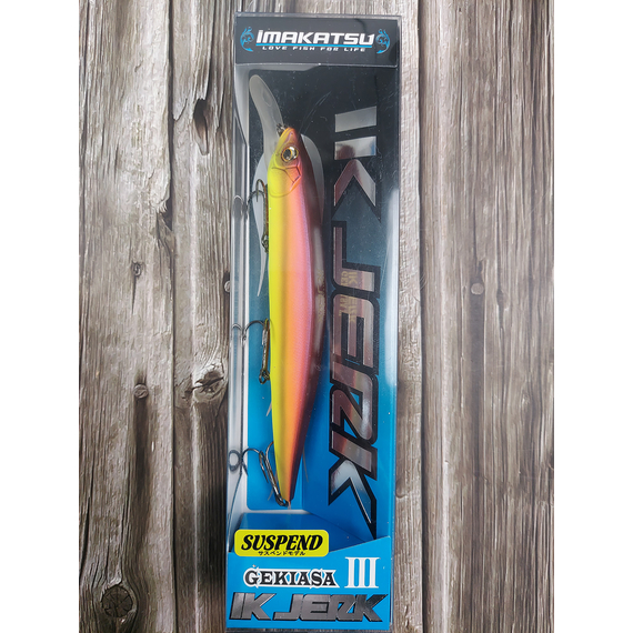 Воблер Imakatsu Gekiasa III IK Jerk 130SP 130mm 21.0g #48 Striped Red Hot Tiger, Колір воблера: 48, фото , изображение 2