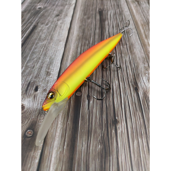 Воблер Imakatsu Gekiasa III IK Jerk 130SP 130mm 21.0g #48 Striped Red Hot Tiger, Колір воблера: 48, фото , изображение 6