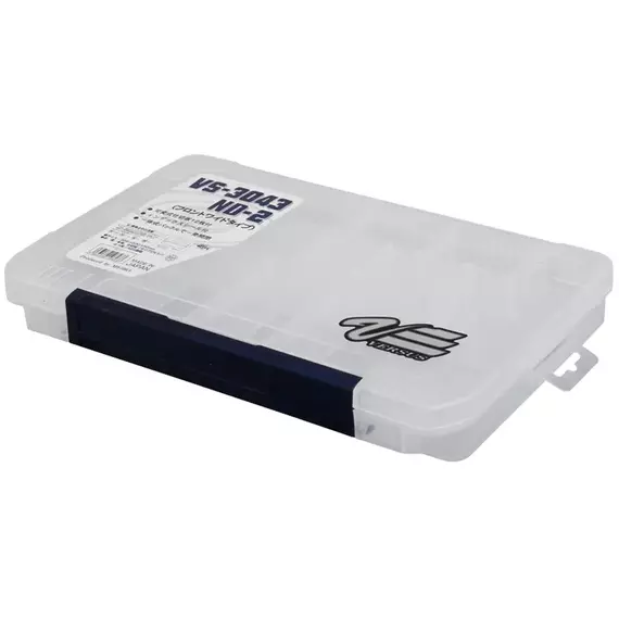 Коробка Meiho Versus VS-3043ND-2 Clear 356×230×50 мм — двостороння для приманок і аксесуарів, фото 