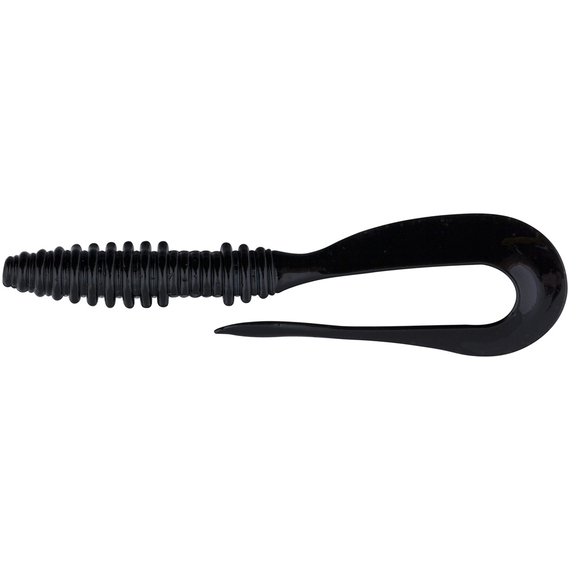 Силікон Keitech Mad Wag Mini 2.5" (12 шт/упак), колір:001 black, Довжина силікону: 2.5" (6.3 см), Колір силікону: 001 Black, фото , изображение 2