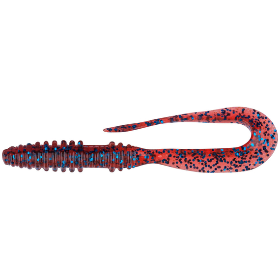 Силикон Keitech Mad Wag Mini 2.5" (12 шт/упак) ц:ea#03 grape, Длина силикона: 2.5" (6.3 см), Расцветка силикона: EA#03 Grape, фото , изображение 2