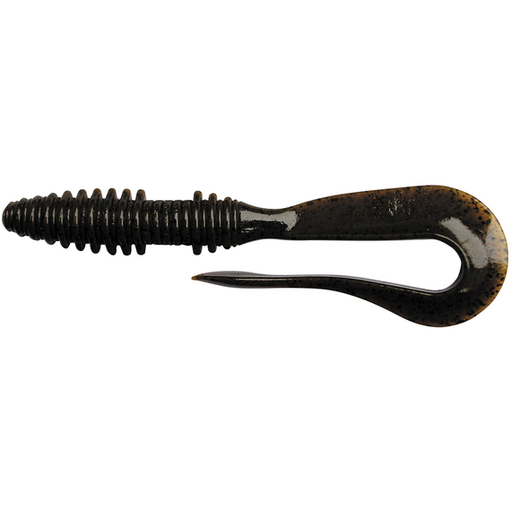 Силікон Keitech Mad Wag Mini 3.5" (10 шт/упак), колір:101 green pumpkin pp., Довжина силікону: 3.5" (8.9 см), Колір силікону: 101 Green Pumpkin PP, фото , изображение 2