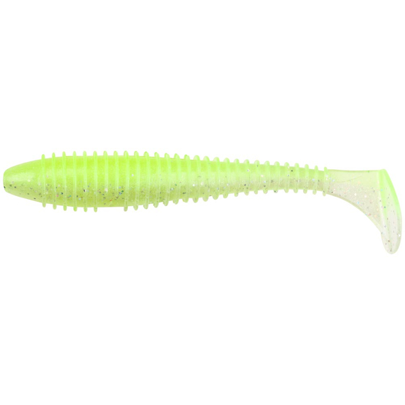 Силикон Keitech Swing Impact FAT 7.8" (2 шт/упак) цвет: 484 chartreuse shad, Длина силикона: 7.8" (19.8 см), Расцветка силикона: 484 chartreuse shad, фото 