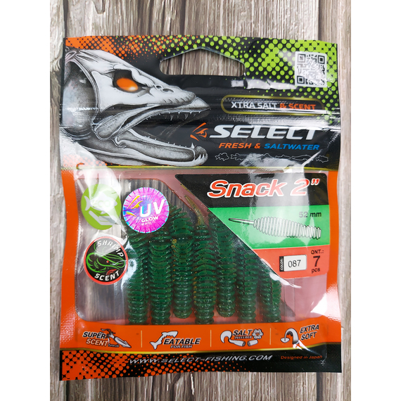 Силікон Select Snack 2.0" col.087 (7 шт/пак), Довжина силікону: 2" (5.2 см), Колір силікону: 087, фото , изображение 3