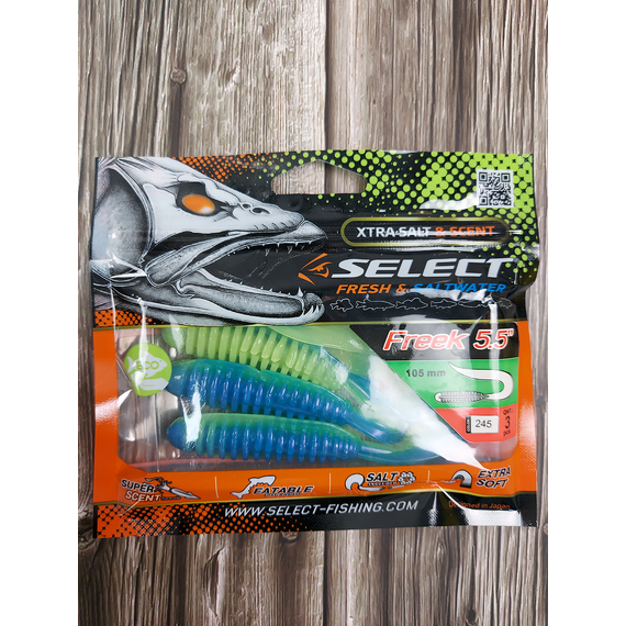 Силікон Select Freek 5.5" #245 (3 шт / уп), Длина силикона: 5.5" (13.97 см), Расцветка силикона: 245, фото , изображение 3