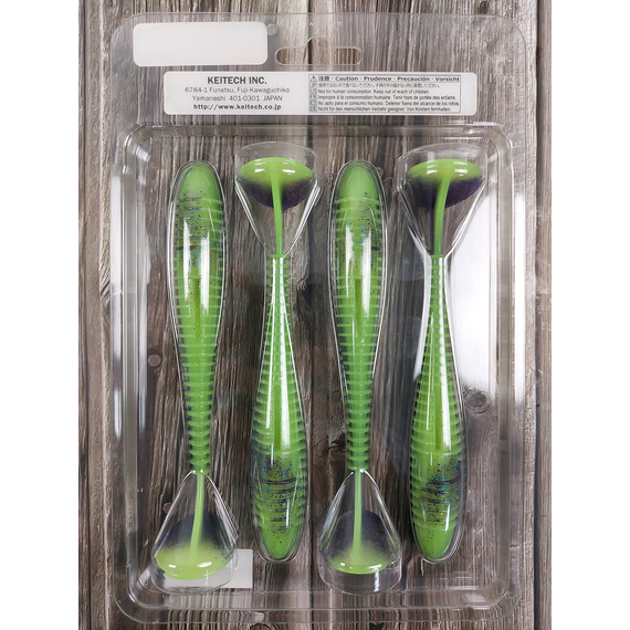 Силікон Keitech Swing Impact FAT 5.8" (4 шт/уп),, колір: pal#06 violet lime berry, Довжина силікону: 5.8" (14.7 см), Колір силікону: PAL#06 Violet Lime Berry, фото , изображение 5