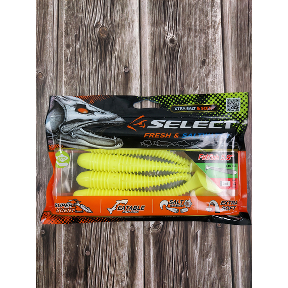 Силікон Select Fatfish 5.8" col.045 (4 шт/упак), Довжина силікону: 5.8" (14.73 см), Колір силікону: 045, фото , изображение 4