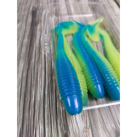 Силікон Select FatFish 3.8" #245 (5 шт / уп), Длина силикона: 3.8" (9.65 см), Расцветка силикона: 245, фото , изображение 6