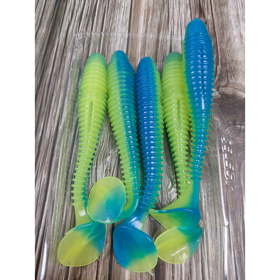 Силікон Select FatFish 3.8" #245 (5 шт / уп), Длина силикона: 3.8" (9.65 см), Расцветка силикона: 245, фото , изображение 8