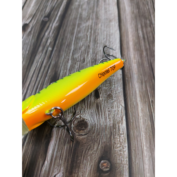 Воблер X-Fish Chipotel 70F 70mm 12g #050 (1.2-2.0m), Розмір/Вага: 70mm/12g, Колір воблера: 050, фото , изображение 7